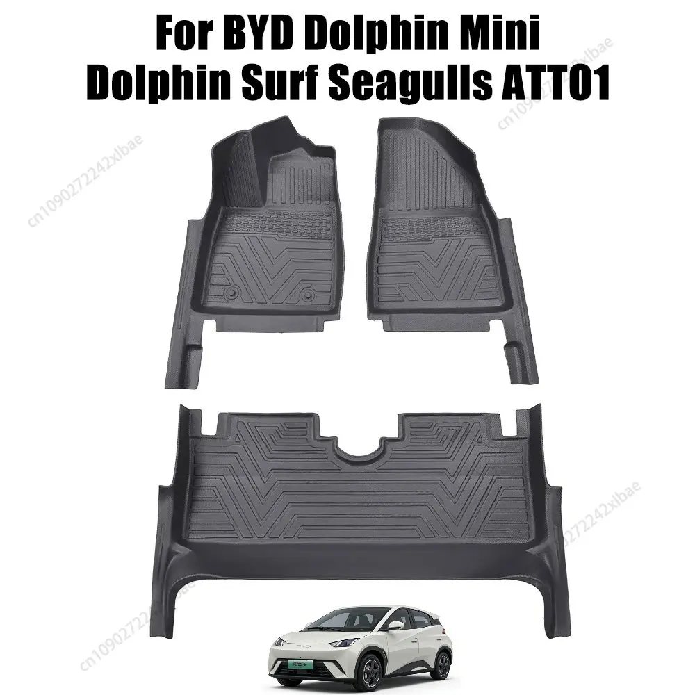 

Коврики для пола для BYD Dolphin Mini Surf Seagulls ATTO1 EV 2026 2024 2025, всепогодные защитные коврики из TPE и аксессуары для багажника