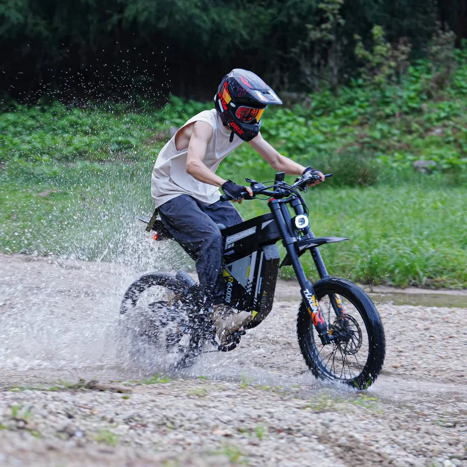 COSWHEEL R6000 Adults Electric Bike 7000W  Brushless Gearless Motors 60V30AH Lithium Battery Speed 88Kmh Adult Off Road Ebike image 3