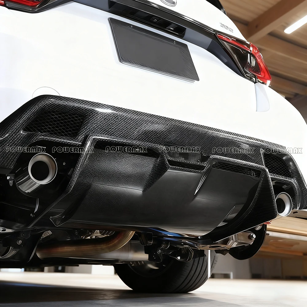 High Quality Carbon Fiber GV Style Rear Diffuser Upgrade for GR YARIS GXPA16 Rear Bumper Lip Exterior Trims