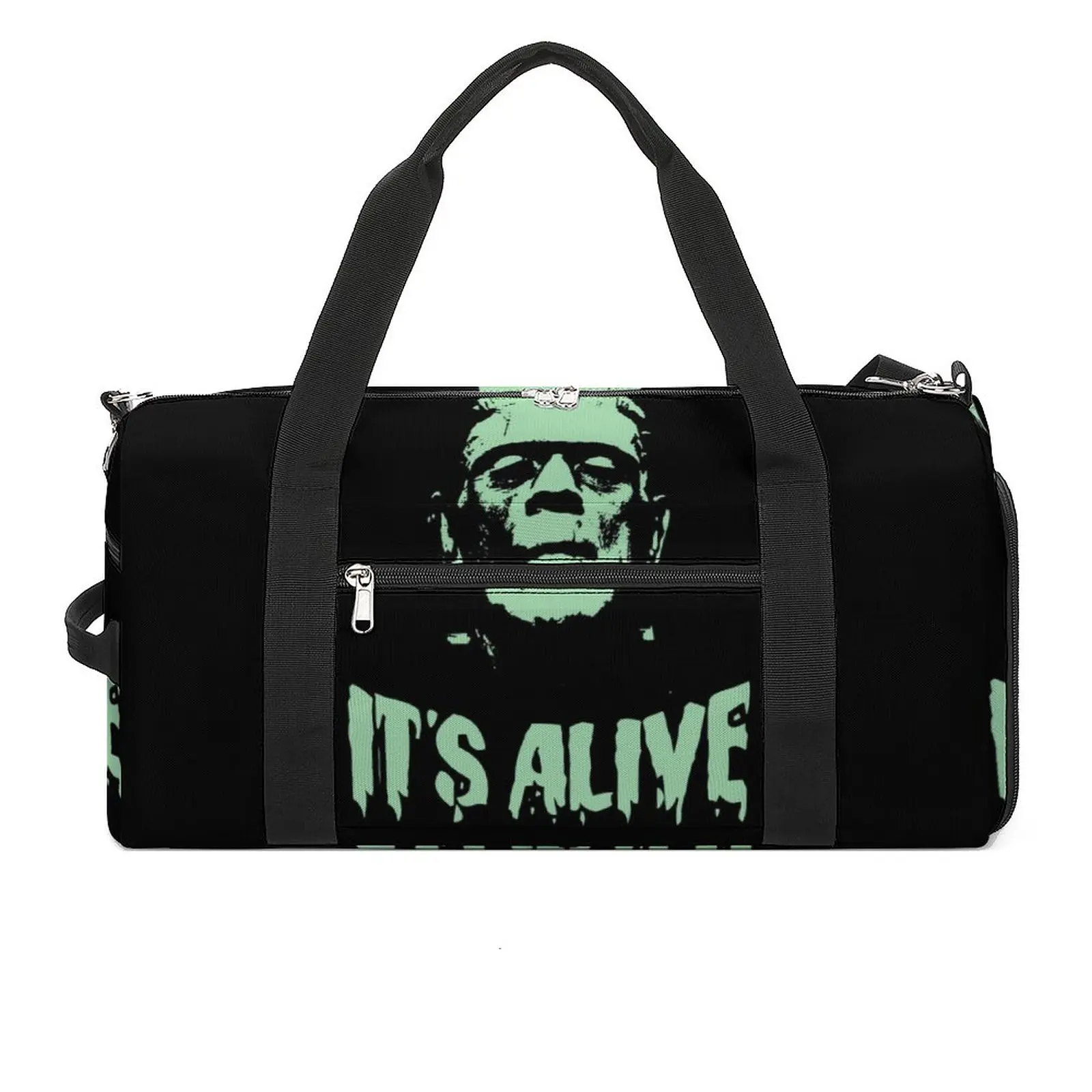 

FRANKENSTEIN Alive Sports Bags Novel Training Gym Bag Large Retro Handbags Men's Custom Portable Fitness Bag