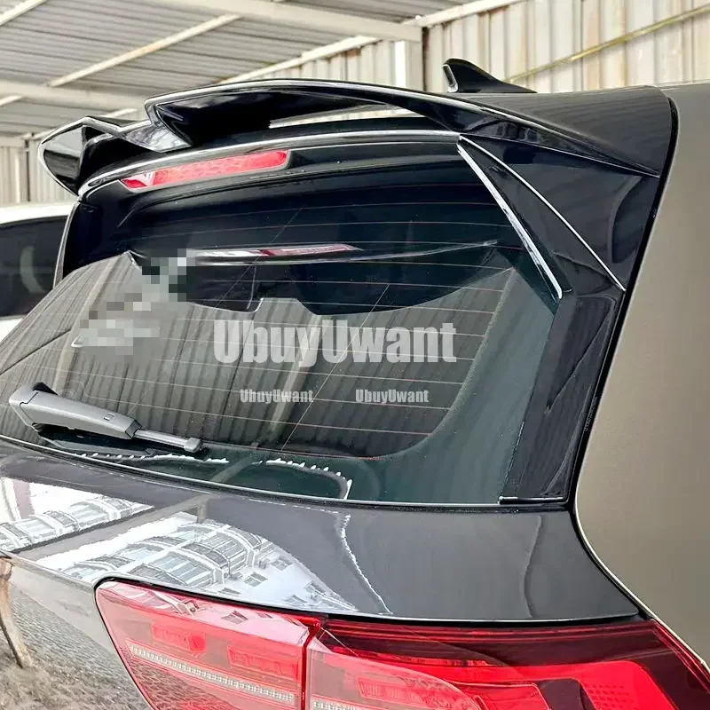 Rear Window Side Spoiler Wing For Volkswagen Golf 8 MK8 GTI GTD TSI TD Pro GTI Rline 2020-2023 Rear Side Spoiler Canard Splitter