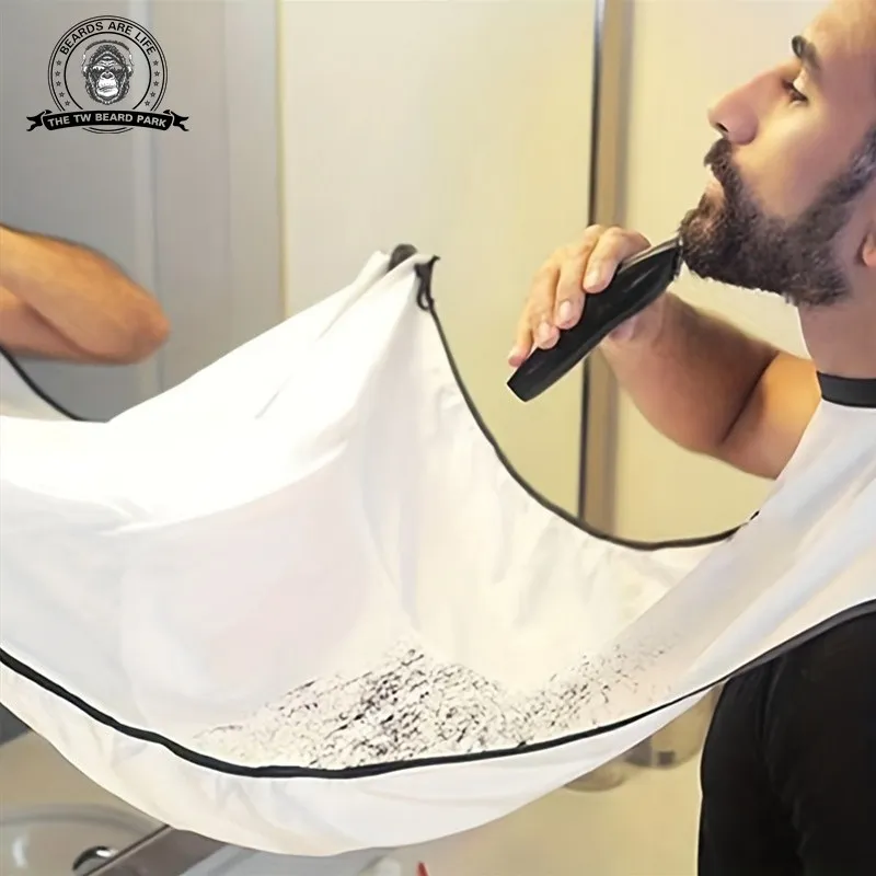 

Beard Hair Clippings Catcher for Shaving and Trimming, Men's Shaving Beard Catcher, Non-Stick Beard Shave Cape Grooming Gifts