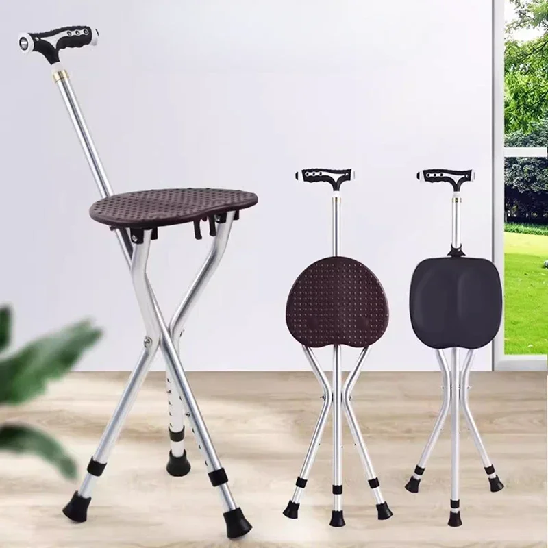 

Old People Stool Senior Stools Aluminium Alloy Ultralight Tourist Senior Stools Walking Stick Senior Furniture Tabourets LLSC