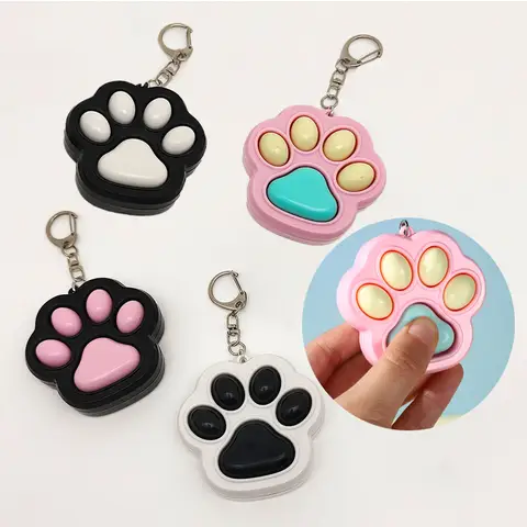 말랑 고양이 젤리발 누르개 키링 감압 스퀴시 가방 펜던트