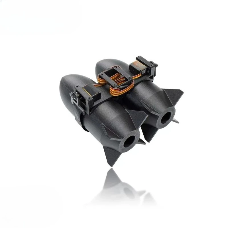 Load 1kg FPV RC Drone Cable Tie Thrower Fixed Strap Airdrop Device Single-shot/Double-shot Remote Control Throwing Parts