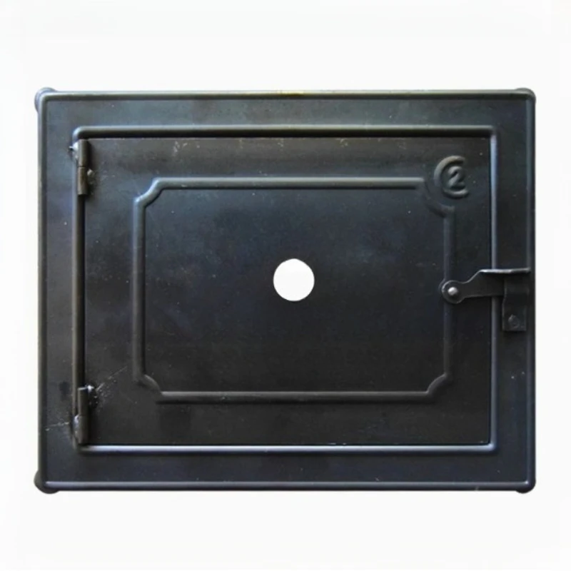 1PCS Chimney Access Door for Fireplace Firewood Ash Dump Wood Stove Door Replacement Vertical / Horizontal Furnace Door in Steel