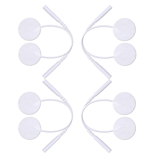 Almohadillas de electrodos autoadhesivas de 25mm con Gel conductor para Estimulador muscular eléctrico EMS, accesorio de repuesto para masajeador de pulso