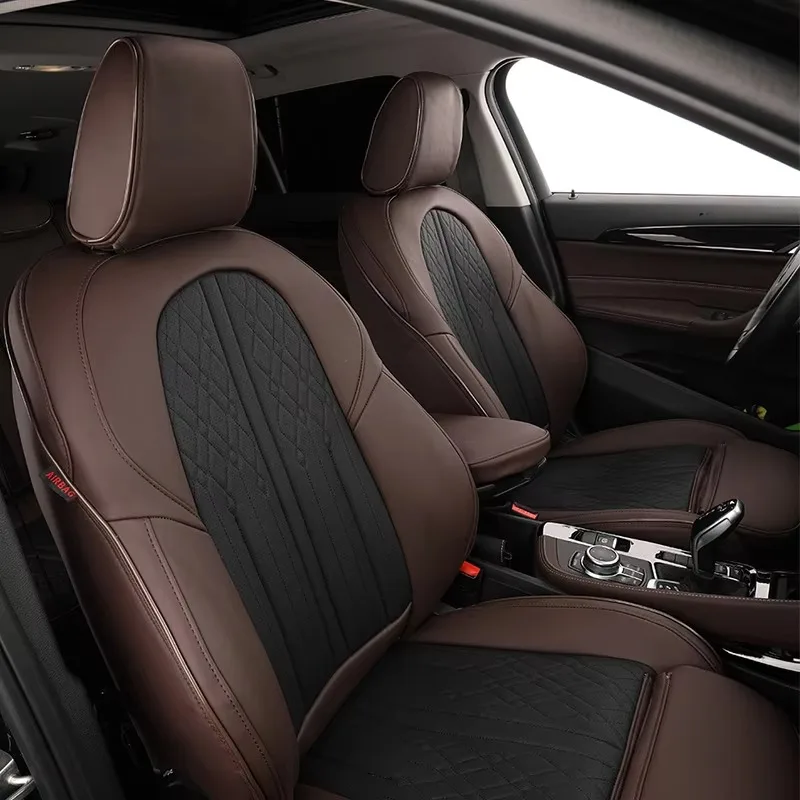 

High Quality Universal Fit Black Custm Logo PU Leather 11pcs Full Set Car Seat Cover for Toyota CHRLE XLE Limited 2017-2022