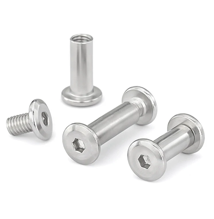 304 Stainless Steel Binding Posts Screws Chicago Screws Allen Hex Socket M2-M10 Male Female Fasteners