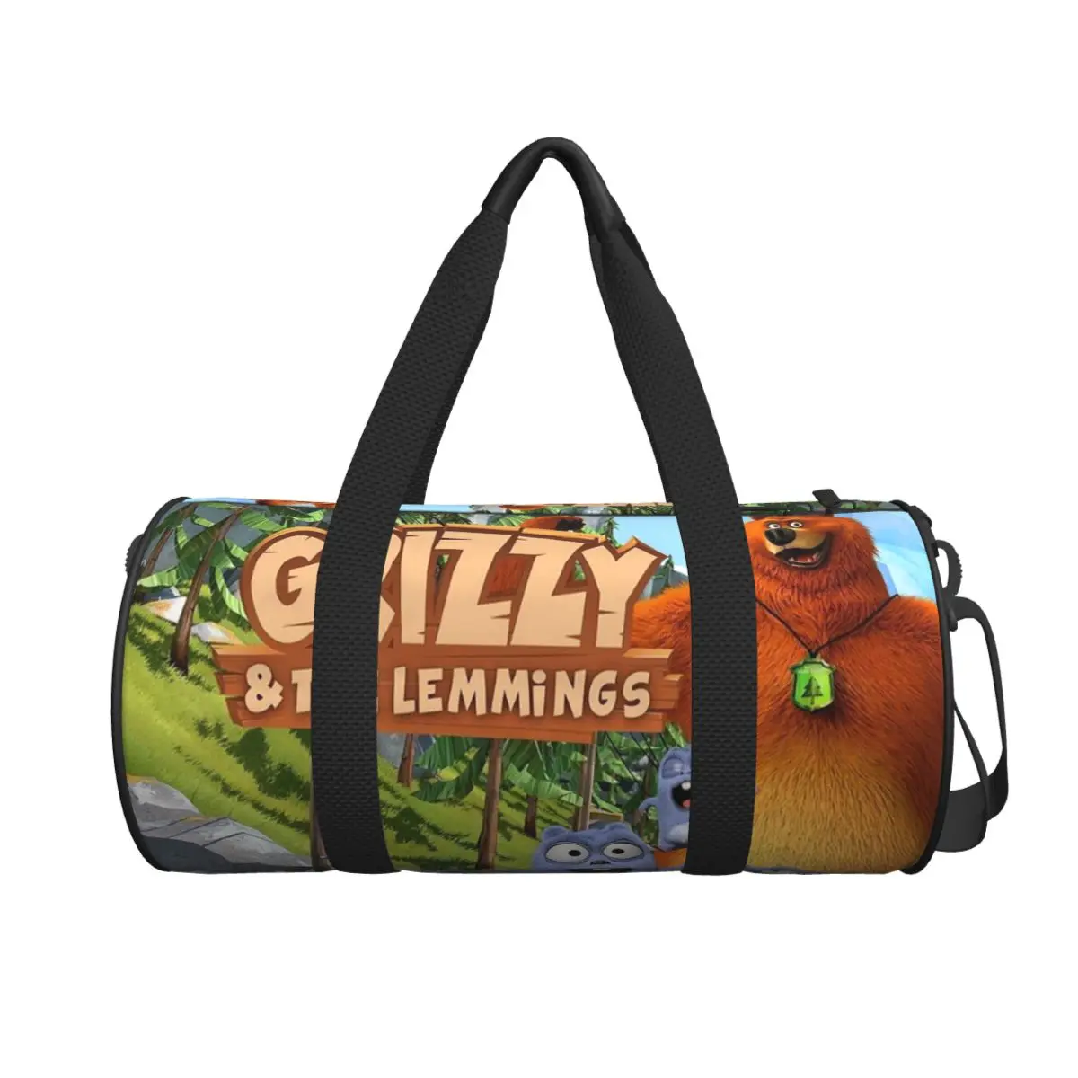 

Большая спортивная сумка Grizzy Et Les Lemmings, многофункциональная дорожная сумка Duffle, сумки для фитнеса