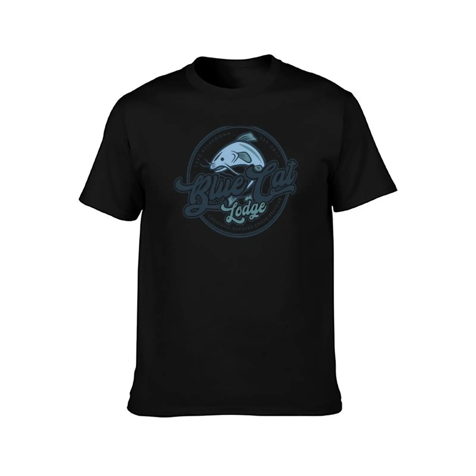 Blue Cat Lodge - Lake Allatoona Est.2017 T-Shirt Classic Crew Neck Cotton T-Shirt