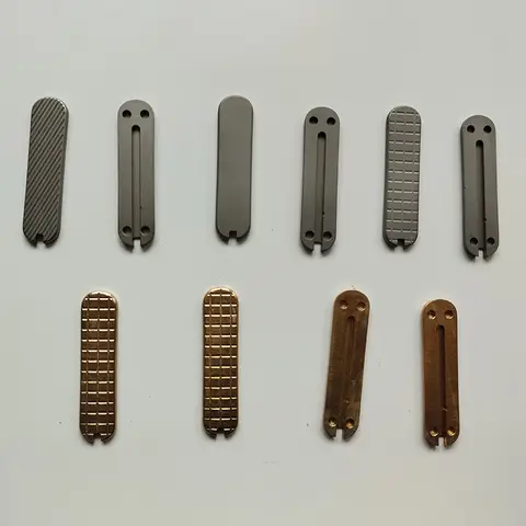 CNC 티타늄 합금 황동 제작 나이프 핸들 패치, 58mm 빅토리녹스 스위스 아미 나이프 그립 저울, DIY 제작 액세서리 부품