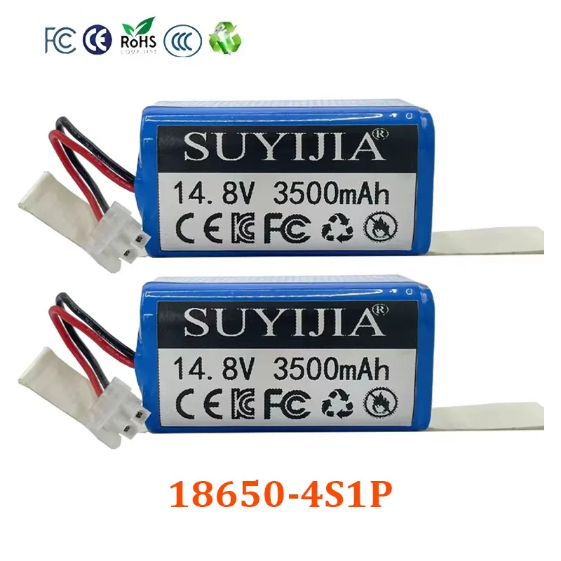 New 4S1P 14.4V 3500mAh Lithium Battery for ILIFE A4 A4s V7 A6 V7s Plus and Other Robot Vacuum Cleaners Various Plugs Customized