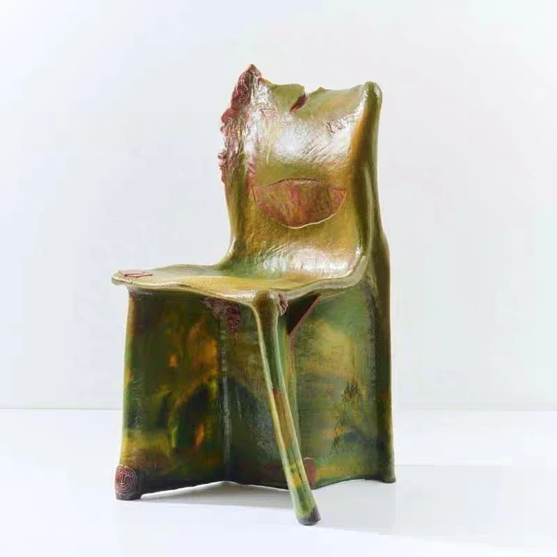 FRP retro single chair, hotel homestay leisure negotiation chair
