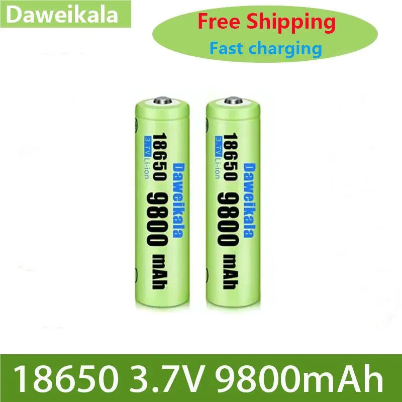 New 3.7V 18650 9800mAh Rechargeable Battery High Capacity Li-ion Rechargeable Battery For Flashlight Torch headlamp Battery