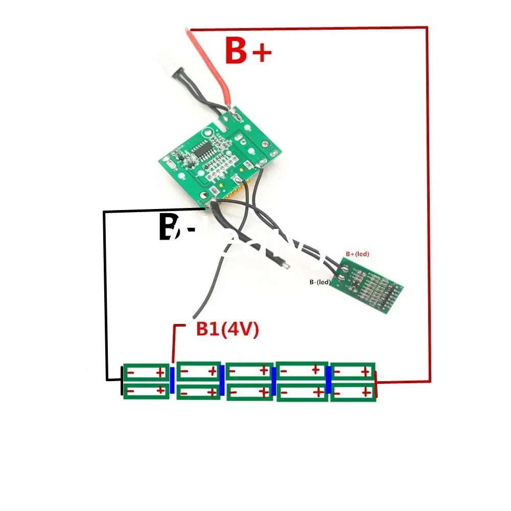 BL1830 15X 18650 Li-ion Battery Case PCB Charging Circuit Protection Shell Box BL1845 Dla MAKITA 18V 9.0Ah 6.0Ah Housings
