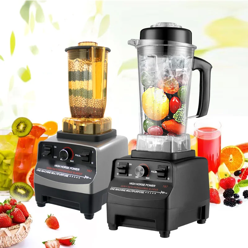 Commercial Blender Heavy Duty Industrial 68Oz Fruit Smoothies Maker Blender And Mixer For Kitchen