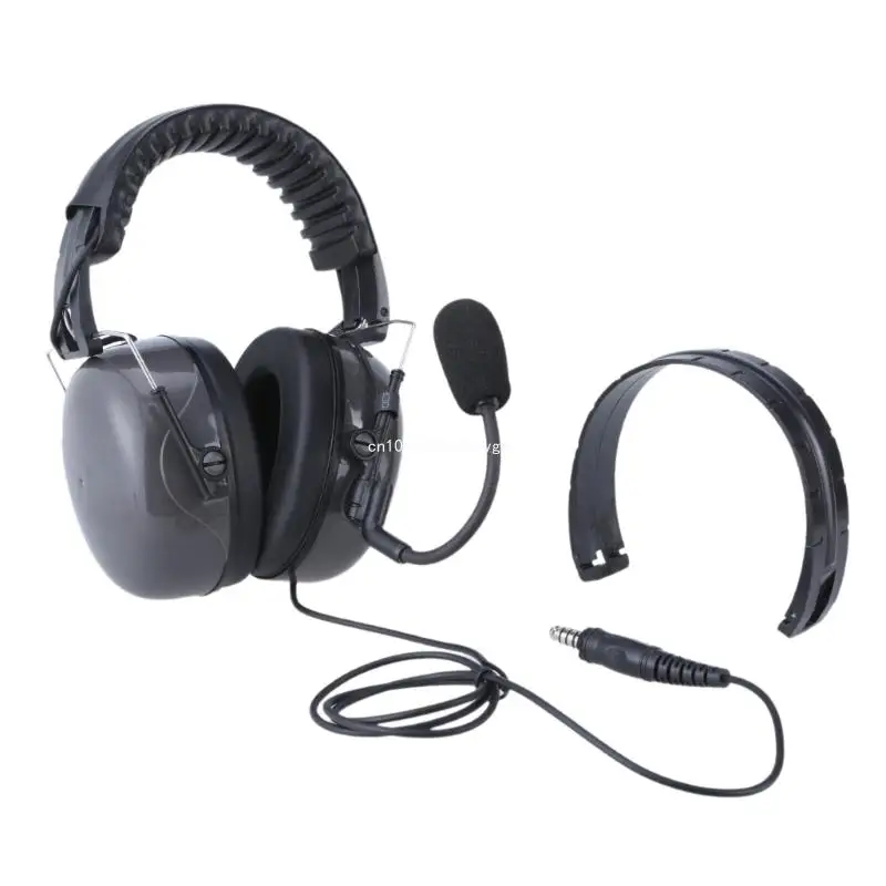 

Microphone Headset Headphone For H70 Radios For Training With Noise Reduction Technology 7.1mm New Dropship