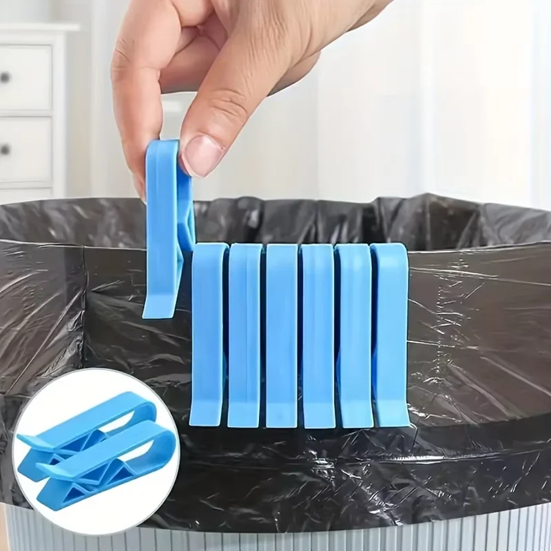 10/20 innovative trash can clips - safe and non slip trash bag holder, stylish divider side clips, convenient for home use