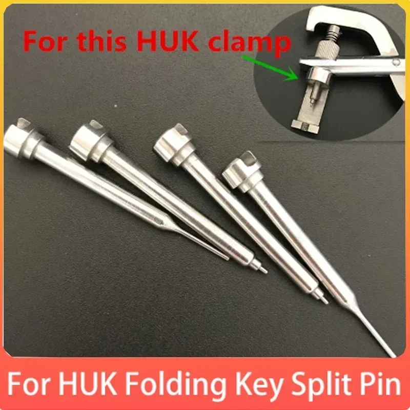 2pcs/lot HUK Folding key Split clamp pin Replacement folding key Disassembly pliers split pin Flip Key Remover+ Installation pin