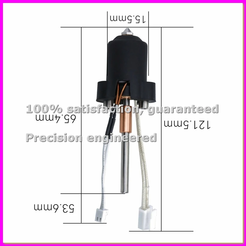 

Print Head 3D Printer Parts Hotend Kit High Speed Integrated Bimetal Nozzle Throat for V3-ABVP