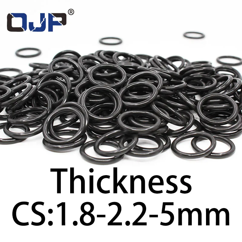 O-ring thickness 1.8/2.2/5mm CS NBR Nitrile sealing temperature resistant gasket rubber ring complete in specifications