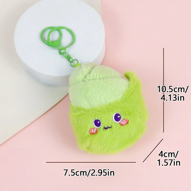 1 قطعة لطيف مليئة سلاسل المفاتيح حقيبة الظهر قلادة أفخم الفاكهة والخضروات دمية المفاتيح السيدات مفتاح السيارة الملحقات