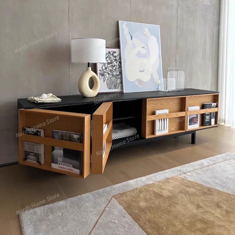 All Solid Wood Waterproof Multi-functional TV Cabinet Modern Simple Fashion Cabinet Bonito Y Funcional Living Room Furniture