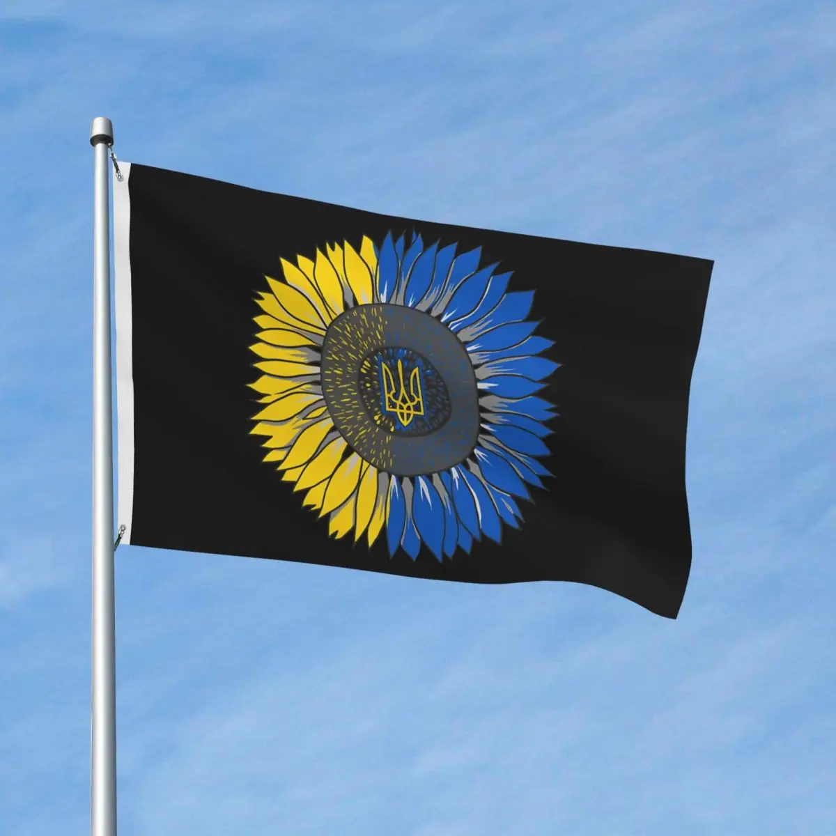90X150cm Ukraine Sunflower Cute Floral Vintage Ukrainian Flag Flag Hanging Banner Custom Flags For College Dorm Room Bedroom