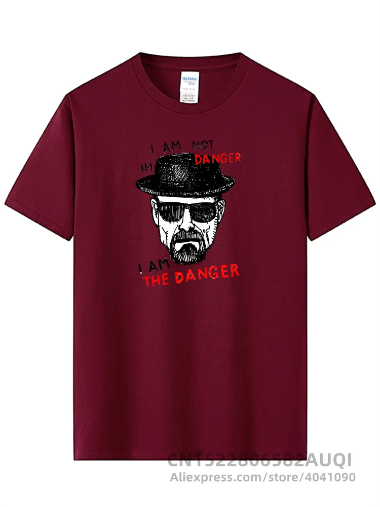 T-shirt da uomo 100% cotone manica corta Breaking Bad Men t-shirt Casual Heisenberg Print Tshirt Cool t-shirt uomo top