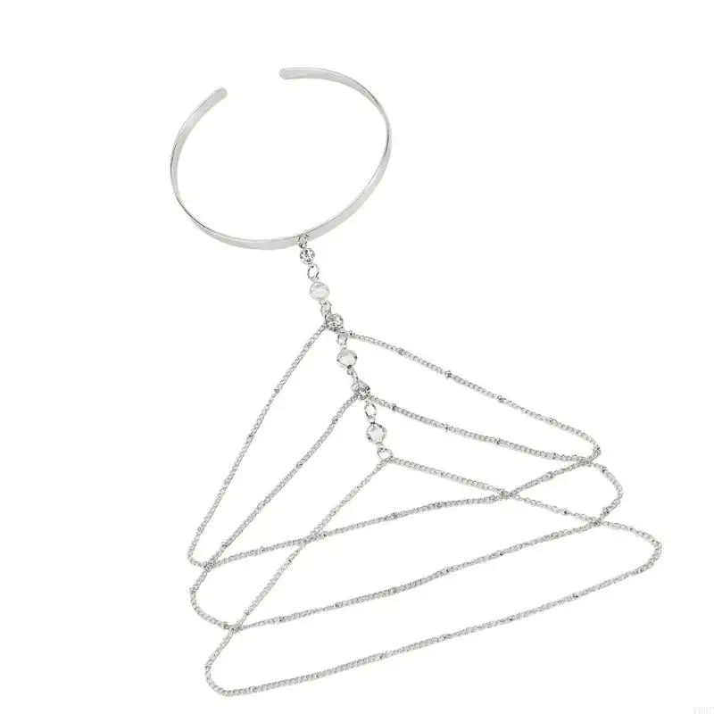 Y08C Bracciale per bracciale per bracciale per frange regolabile per gioielli eleganti per feste o ufficio