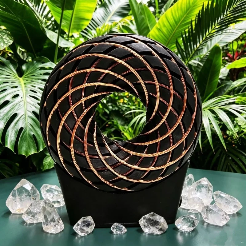 Rodin Coil Toroidal Field Coil, Neutrino Vortex Magnetic Therapy Generator Sleep Aid Coil for Energy Healing