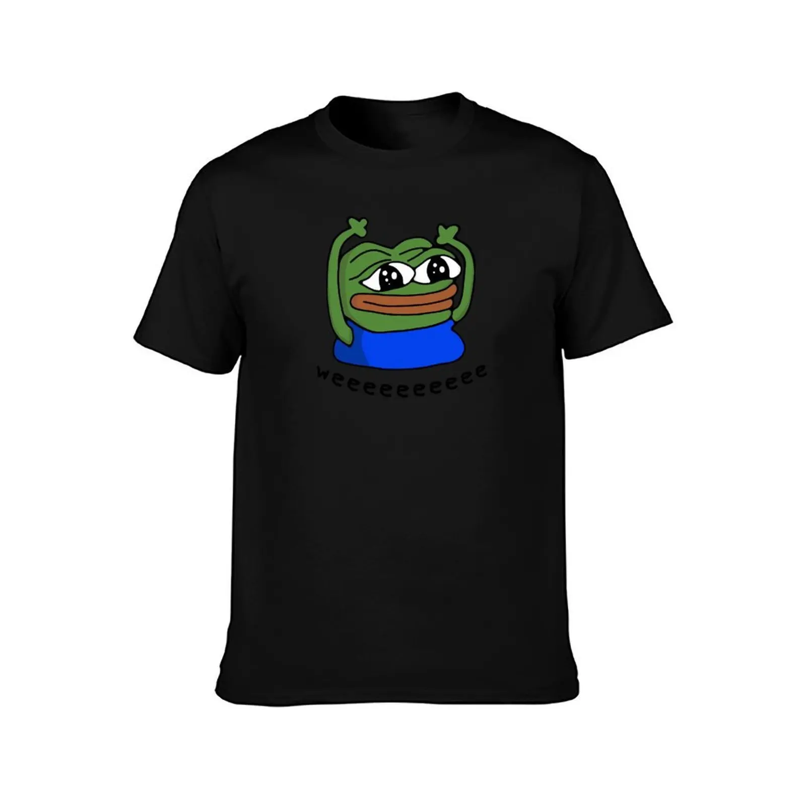 Hypers Emote Pattern with Text T-Shirt Big Size Short Sleeve Tee for Men