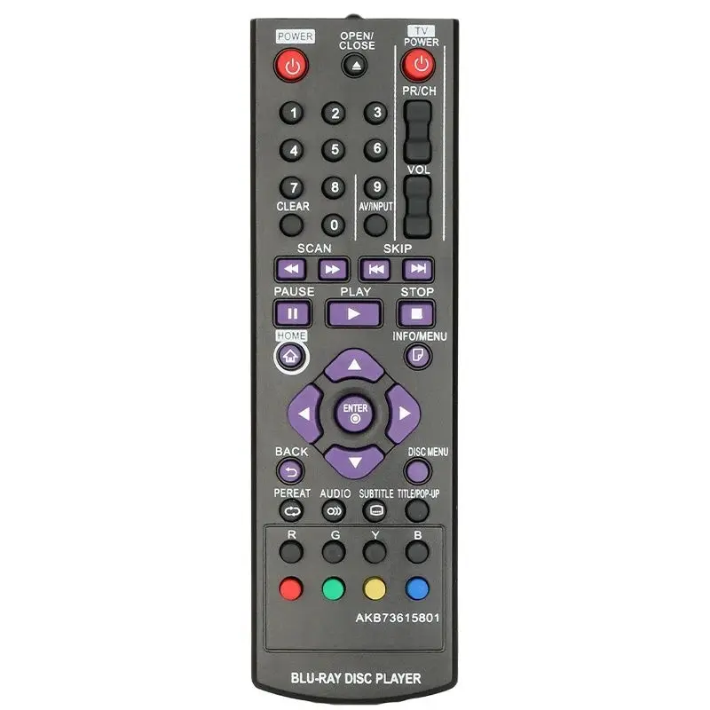 Dla AKB 73615801   LG-DVD-Blu-Ray-Player-Remote-Control-Replacement, For LG DVD/Blu-Ray Player BP220 BP125 BP325 BP325N BP120