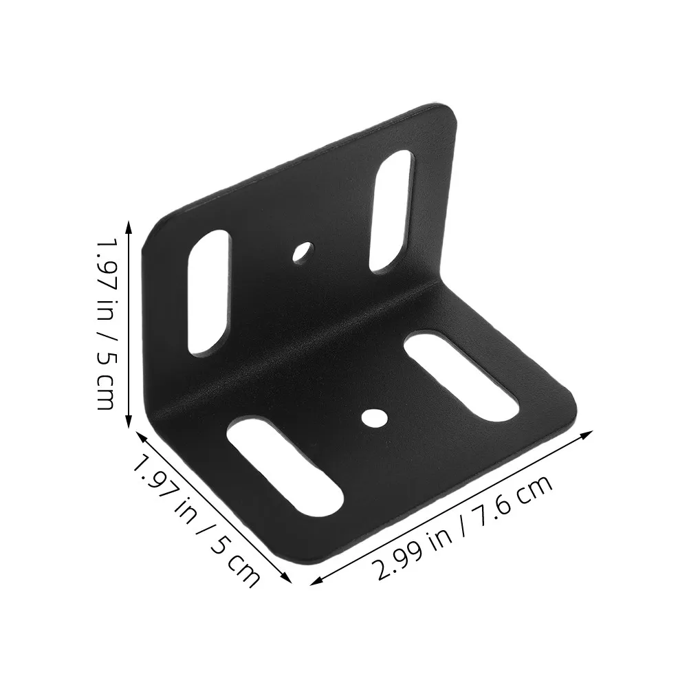 8Pcs Industrial Iron Corner Braces L Shaped 90 Degree Shelf Brackets for Wall Mounted Floating Shelves Furniture Reinforcement