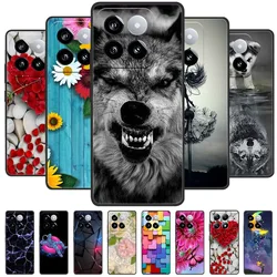 For Xiaomi 14 Pro Case Marble Phone Cover Soft Silicone Shockproof TPU Funda For Xiaomi 14 Capa 14Pro Cute Printing Protection