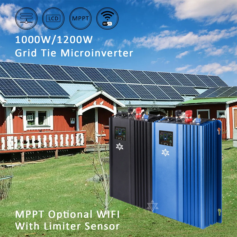 1200W  48V 60V 72V 96VDC Current Limiting Sensor Solar Type, Solar Cell Energy Storage Grid Connected Micro Inverter