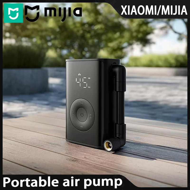 

MIJIA Portable Electric Air Compressor 150 PSI, 2000mAh, Tire Pressure Detection, Multiple Preset Mode,LED Light Air Pump