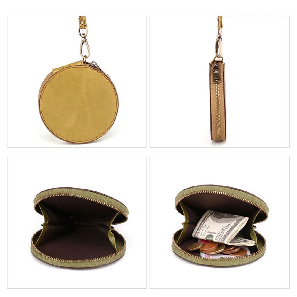 محفظة صغيرة سماوية صغيرة خمر عملة الحقيبة جولة سستة حقيبة لينة دائم حقيبة يد المعصم الحبل محفظة نسائية للعملات المعدنية الصغيرة