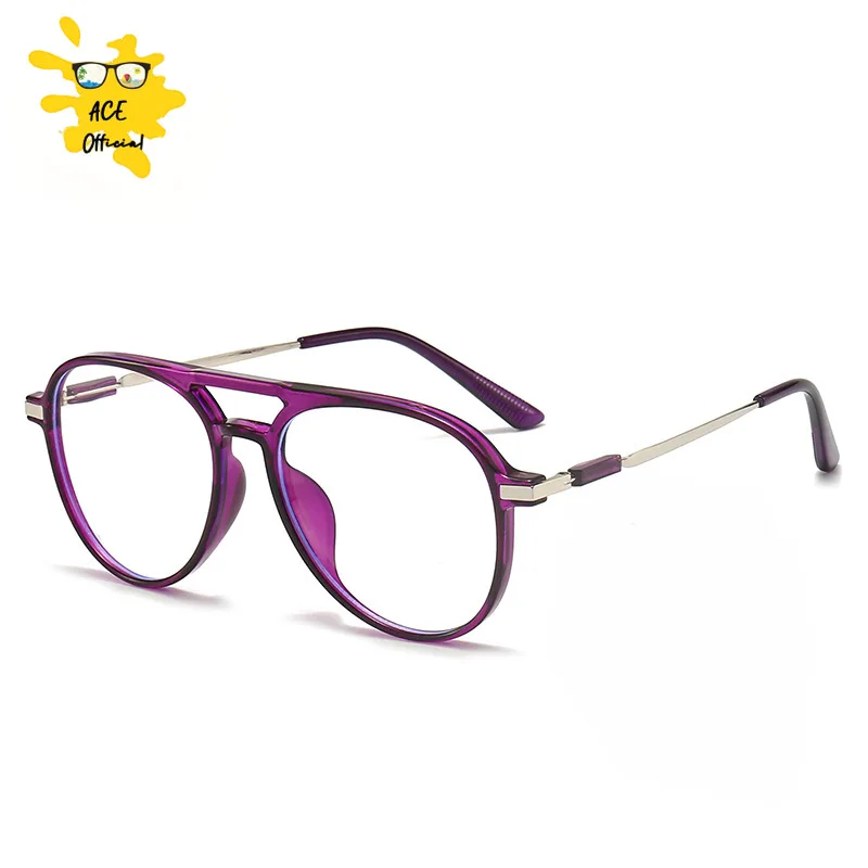 New Fashion Vintage Gradient Eyeglasses For Nearsightedness Anti Blue Light Myopia Unique WhiteRetro Fashion Beam Square Frame