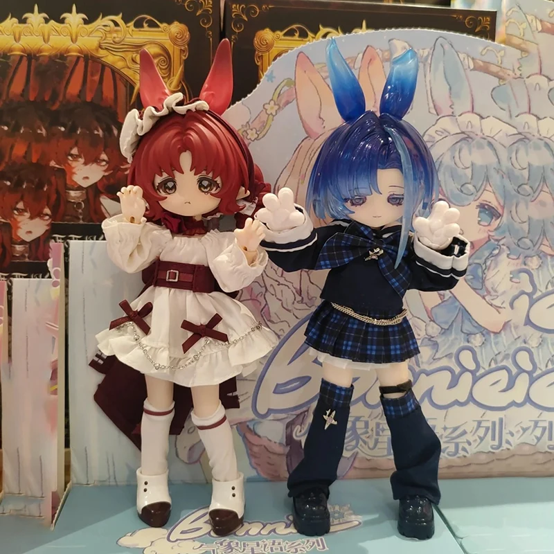オリジナル気象スター言語シリーズブラインドボックスおもちゃボニーバニー Bjd 収集モデル人形デスクトップ装飾品誕生日ギフト