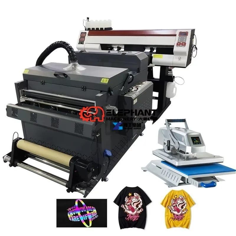 Hot Sale Inkjet Dual or Four EPS I3200 A1 T-shirt Printing Machine Dtf Plotter with Powder Shaker