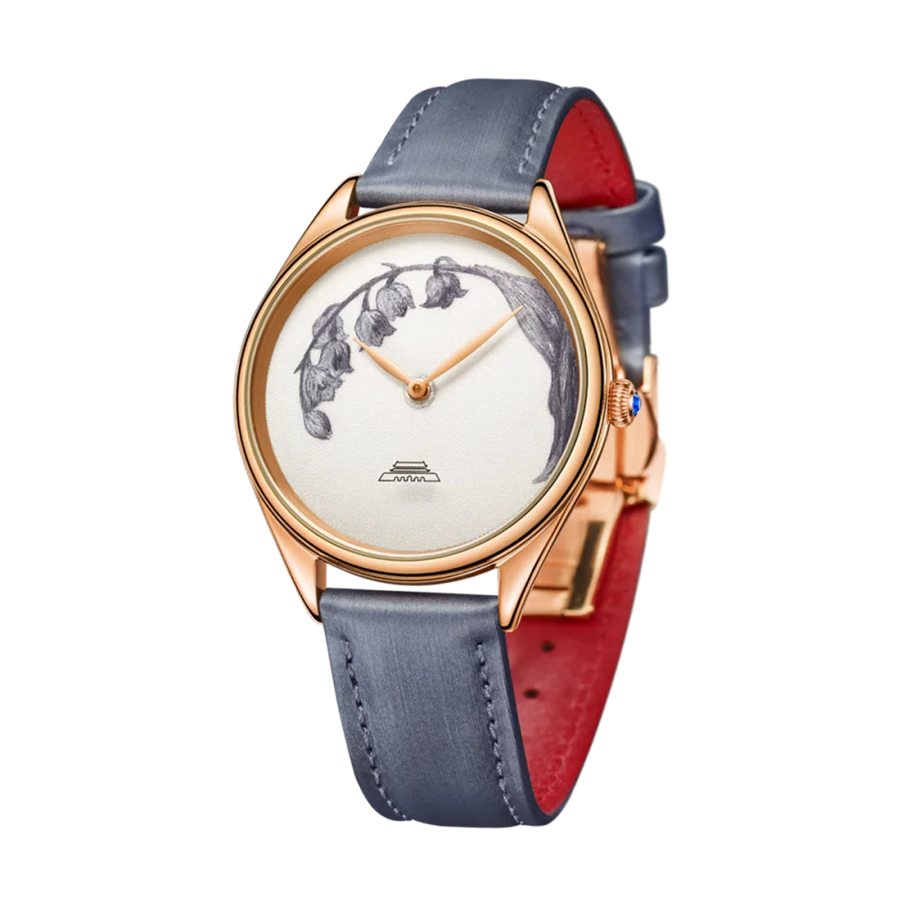 Beijing Suzhou Embroidery Lily of the Valley Watch 38mm minimalist woman watch lady luxury elegant wristwatch fashion quartz