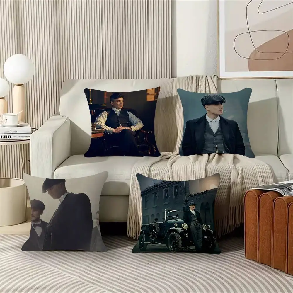Peaky Blinders TV Play, personalisiertes Bild, Text, dekorative Kissen für den Haushalt, Geschenke für den Haushalt, 45 x 45 cm