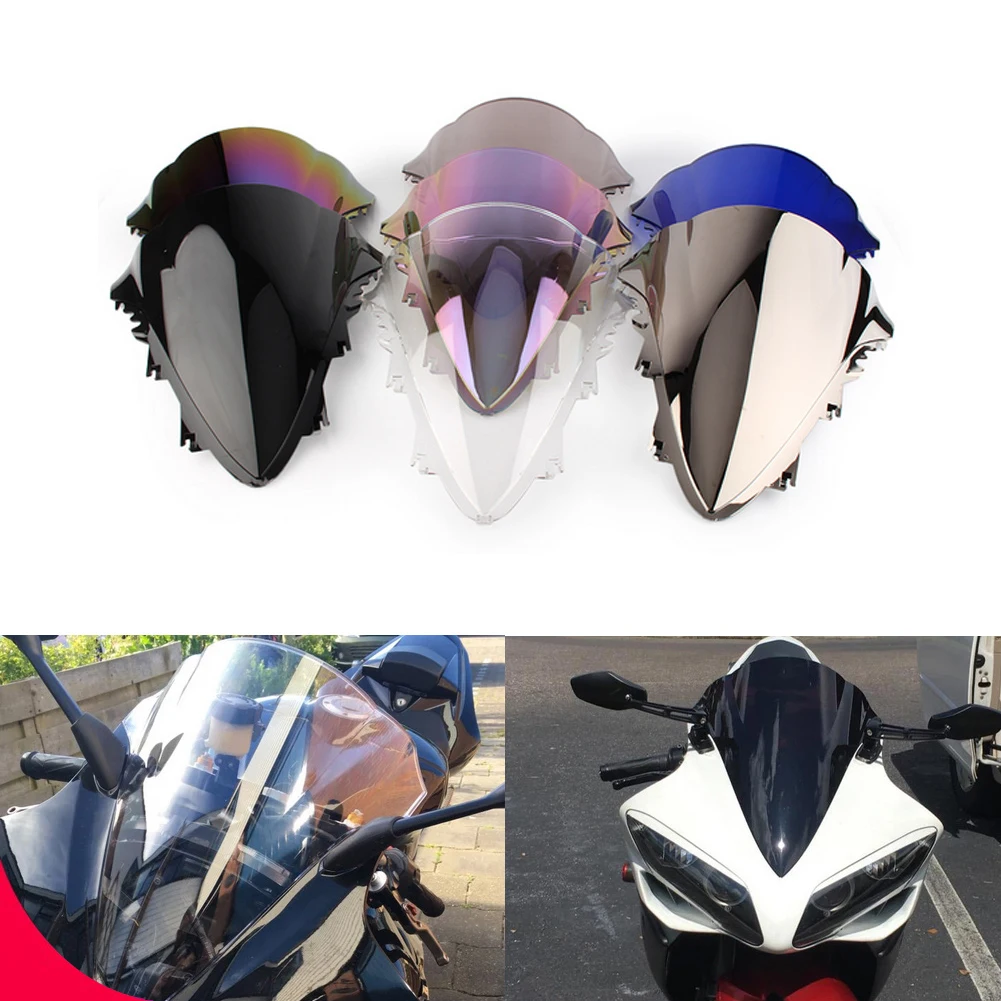 Motorcycle Windscreen Covers Screen Motorbikes Deflector Windshield For Yamaha YZF 1000 R1 2007 2008 YZFR1 07 08