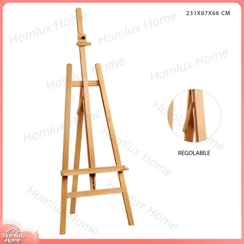 Wooden Children's Drawing Easel 231x87x66cm Adjustable Sketch Stand for Kids Art Supplies Painting Table Artist Studio