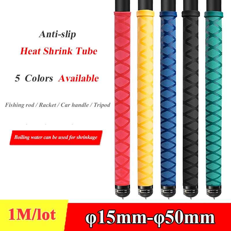 

NonSlip Heat Shrink Tube Fishing Rod Wrap 15 18 20 22 25 28 30 35 40 45 50mm Handle Insulated Protect Waterproof Cover Wire Wrap