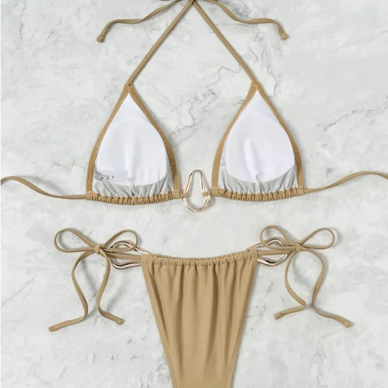 Новые сексуальные бикини 2025 года, женские купальники с эффектом пуш-ап, женские пляжные купальники, купальные костюмы, бразильский комплект бикини, купальщица в бассейне