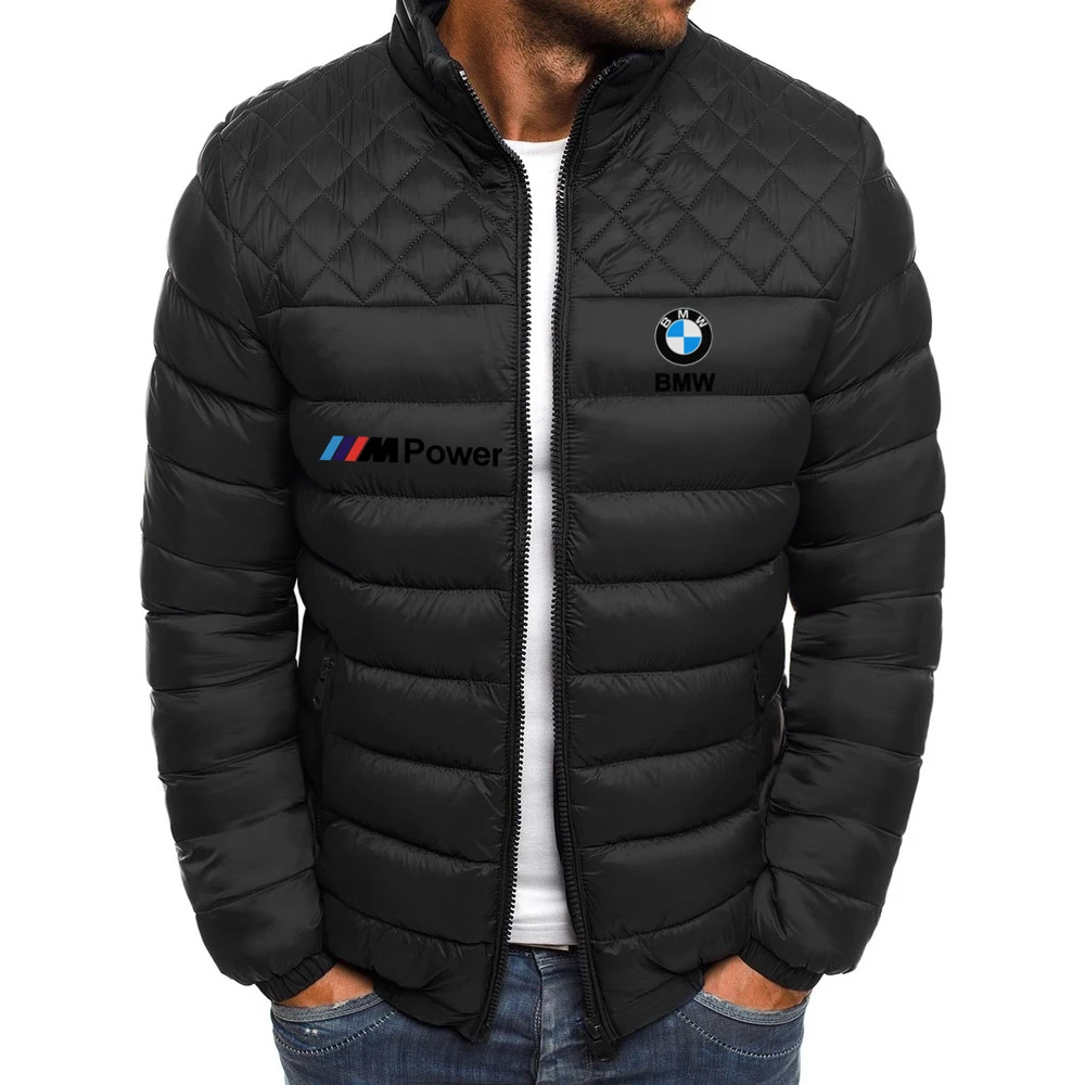 2024 autumn and winter BMW men\'s and women\'s casual sports cotton clothes, street and outdoor warm racing rider sportswear