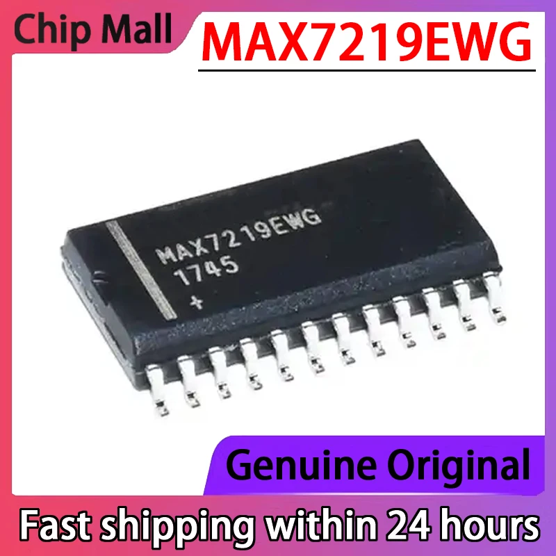 

5 шт. MAX7219CWG MAX7219EWG SMD SOP24 светодиодный дисплей драйвер чип совершенно новый оригинальный